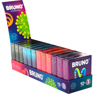 Презервативи Bruno 36 шт (12 упаковок по 3 шт) (4820234160112) в Чернівцях