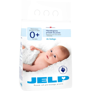 Гіпоалергенний пральний порошок JELP 0+ для білого 4 кг (5720233800042) ТОП в Чернівцях