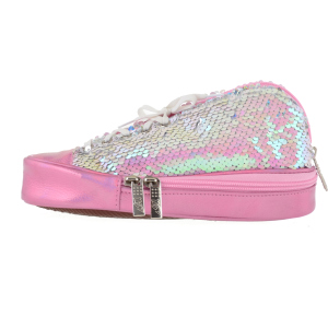 хорошая модель Пенал мягкий YES TP-24 Sneakers with sequins Pink (532723)