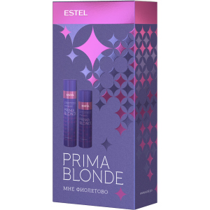 Набор Estel Professional Prima Blonde Мне фиолетово для холодных оттенков блонд Шампунь 250 мл + Бальзам 200 мл (4606453070162)