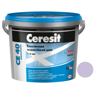 Затирка для швов Ceresit CE 40 Aquastatic 90 2 кг (ведро) Фиолетовая (CR2123406) в Черновцах