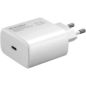 Сетевое зарядное устройство ColorWay Power Delivery Port PPS USB Type-C (45W) White (CW-CHS034PD-WT) ТОП в Черновцах