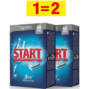 Таблетки для посудомийної машини Start Classic 60 шт + 60 шт (0501081800046) ТОП в Чернівцях