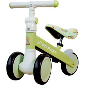 Дитячий триколісний беговел-каталка з безшумними колесами POPPET Динозавр Спайки Скейтс Світло-оливковий (PP-1606G) ТОП в Чернівцях