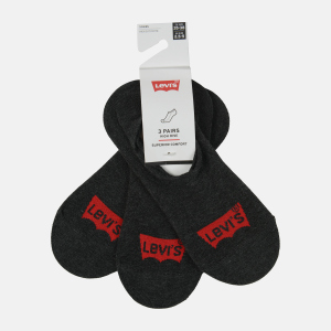 Набір слідів Levi's 100003129-001 35-38 3 пари Anthracite Melange/Black (8720245088145)