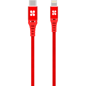 Кабель Promate PowerCord Type-C - Lightning 1.2 м Red (powercord.red) рейтинг