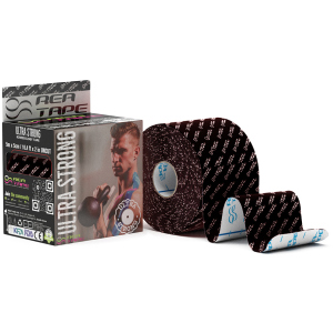 Кинезиологический тейп REA TAPE Ultra Strong 5 см 5 м Черный (REA-Ultra-bla) ТОП в Черновцах