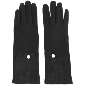 Женские перчатки на плюше Sergio Torri 7-002/1 6-7.5 Черные (2000000012742) в Черновцах