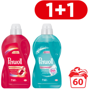 Засіб для делікатного прання Perwoll Color 1.8 л + Care &amp; Refresh 1.8 л (9000101354874) надійний