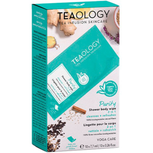 Освіжаючі вологі серветки для тіла Teaology Yoga care 1 шт (8050148502418) краща модель в Чернівцях