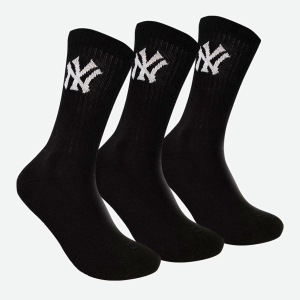 Носки New York Yankees 3 pk Crew 15100002-1002 43-46 р 3 пары Черные (8718984009033)