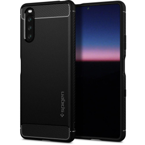 Чохол Spigen Rugged Armor для Sony Xperia 10 III Matte Black ТОП в Чернівцях