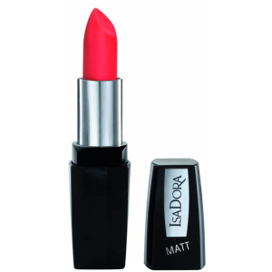 Помада для губ Isadora Perfect Matt Lipstick матова 04 hot coral 4.5 г (7317852111048) краща модель в Чернівцях