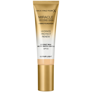 Тональная основа Max Factor Miracle Second Skin №02 Fair Light 30 мл (3614229764796) лучшая модель в Черновцах