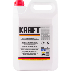 Антифриз Kraft G12/12+ Red концентрат для системи охолодження 5 л (KF104) ТОП в Чернівцях