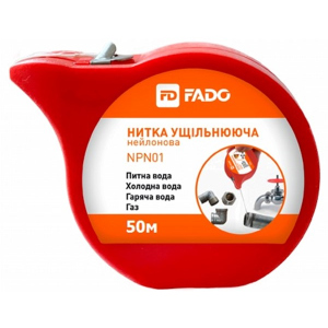 Нитка ущільнювальна FADO нейлонова 50 м NPN01 (4823106711108) ТОП в Чернівцях