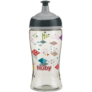 Поильник спорт Nuby Tritan 360 мл Сірий (NV0414025gray) (5414959046975)