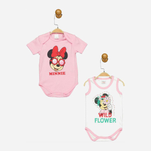 Боді Disney Minni Mouse MN17331 86-92 см 2 шт Біло-рожеве (8691109875174) в Чернівцях