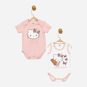 Боді Cimpa Hello Kitty HK17476 80-86 см 2 шт Біло-рожеве (8691109893796) ТОП в Чернівцях