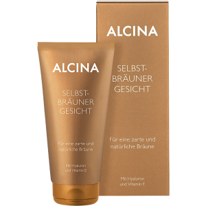 Крем для автозагара лица Alcina Self-tanner Face с гиалуроном 50 мл (4008666353450)