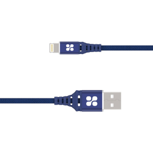 Кабель Promate NerveLink-i2 USB/Lightning MFI 2.4А 2 м Blue (nervelink-i2.blue) в Чернівцях