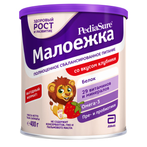 Суха суміш PediaSure Малоїжка зі смаком полуниці 400 г (8710428016010) ТОП в Чернівцях