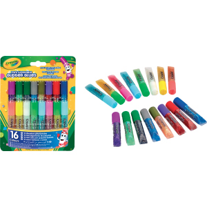 Набор клея с блестками Crayola Washable 16 шт (256362.024) (0071662069421) рейтинг