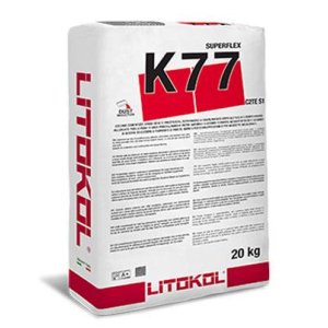 Клей на цементній основі Litokol SUPERFLEX K77 20кг (K77G0020) Сірий в Чернівцях