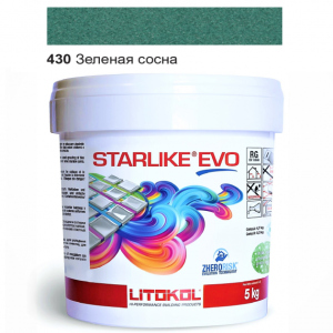 Эпоксидная затирка Litokol Starlike EVO 430 Зелёная сосна 5кг в Черновцах