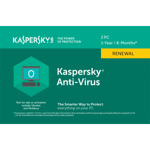 Kaspersky Anti-Virus 2020 продление лицензии на 1 год для 2 ПК (скретч-карточка) ТОП в Черновцах