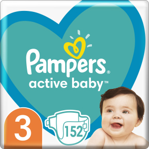 Подгузники Pampers Active Baby Размер 3 (Midi) 6-10 кг 152 шт (8001090951533) ТОП в Черновцах