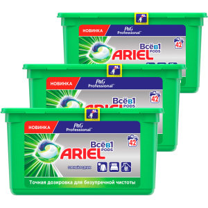 Капсули для прання Ariel Professional Pods Все-в-1 Гірське джерело 126 шт (8006540118597) краща модель в Чернівцях