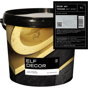 Декоративний віск Elf Decor Wax Toscana Matt 3 л (mbaWAXTos_3)