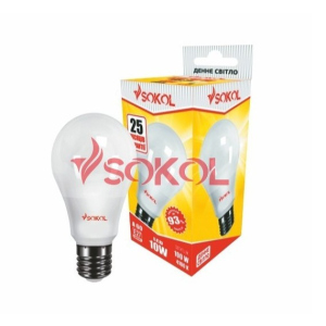 Набор 10 шт. LED лампа SOKOL A60 7.0W 220В E27 4100К лучшая модель в Черновцах