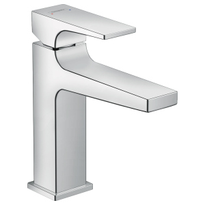 хорошая модель Смеситель для раковины Hansgrohe Metropol 32507000 однорычажный 110 со сливным гарнитуром push-open хром