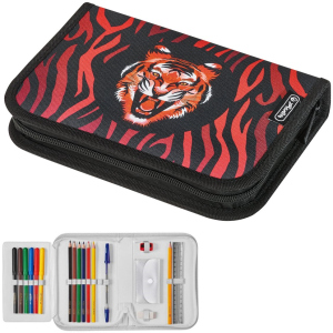 Пенал с наполнением 19 предметов Herlitz Tiger Тигр (50032907T) рейтинг