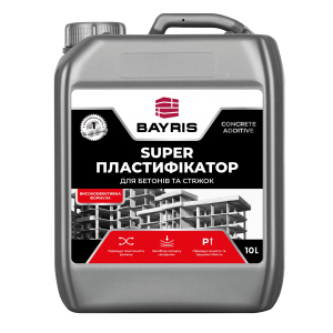 Пластифікатор для бетонів та стяжок Super Bayris 10л в Чернівцях