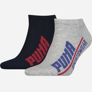 хороша модель Набір шкарпеток Puma Men Logo Sneaker 2p 102001001-023 39-42 р 2 пари Темно-синій/Сірий (8718824798639)