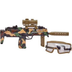 Автомат светозвуковой ZIPP Toys HK MP7 в наборе с очками Камуфляж/коричневый (5320026) (2253200260004) ТОП в Черновцах