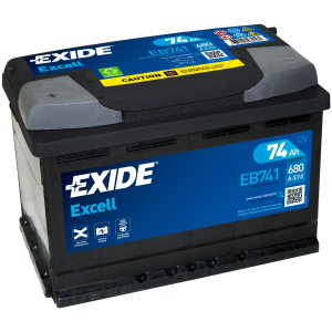 Автомобильный аккумулятор Exide Excell 74 А·ч (+/-) Euro (680EN) (EB741)