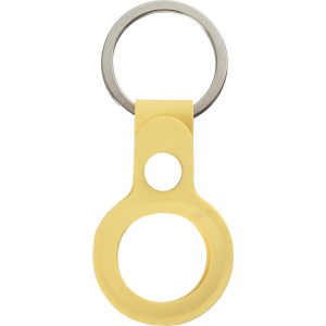 Чохол-брелок ArmorStandart Silicone Ring with Button для Apple AirTag Yellow ТОП в Чернівцях