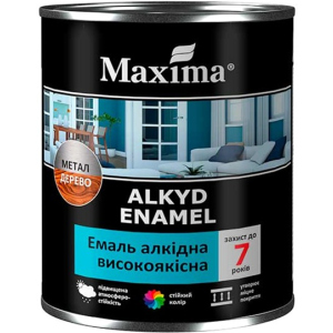 Емаль алкідна високоякісна Maxima 2.3 кг. Горіхова (4823083307424) краща модель в Чернівцях