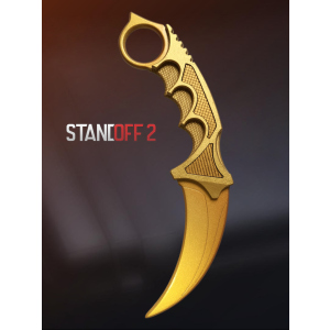 Деревянный нож из Стендофф 2 Керамбит Голд Игрушечный нож из дерева StandOff 2 Karambit Gold 11101 ТОП в Черновцах