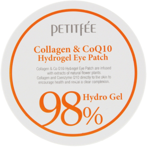 Гідрогелеві патчі для очей Petitfee Collagen &amp; Co Q10 Hydrogel Eye Patch Колаген-Коензим 60 шт (8809239800458) краща модель в Чернівцях