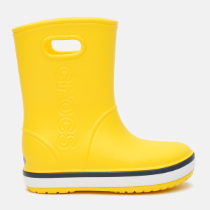 Гумові чоботи Crocs Kids Crocband Rain Boot 205827-734-J3 34-35 Yellow/Navy (191448404946) ТОП в Чернівцях