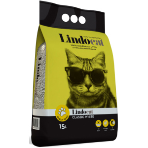 Наповнювач для котячого туалету Lindocat Classic White Бентонітовий комкуючий 12.8 кг (15 л) (8006455001304) рейтинг