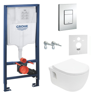 Інсталяція GROHE Rapid SL 38772001 + унітаз VOLLE Altea Rimless 13-64-267 + сидіння Slim Soft Close +37131000 ТОП в Чернівцях