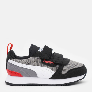 хорошая модель Кроссовки детские Puma R78 V PS 37361722 33 (1) Steel Gray-Puma White-Puma Black (4063699600315)