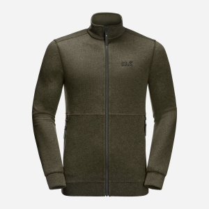 Флісова кофта Jack Wolfskin Finley Jacket M 1708301-4144 M Сіро-зелена (4060477948539)