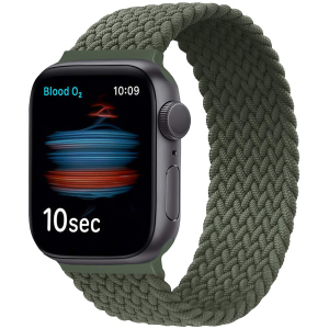 Ремешок Promate Fusion-44L для Apple Watch 42-44 мм 1/2/3/4/5/6/SE Green (fusion-44l.green) лучшая модель в Черновцах